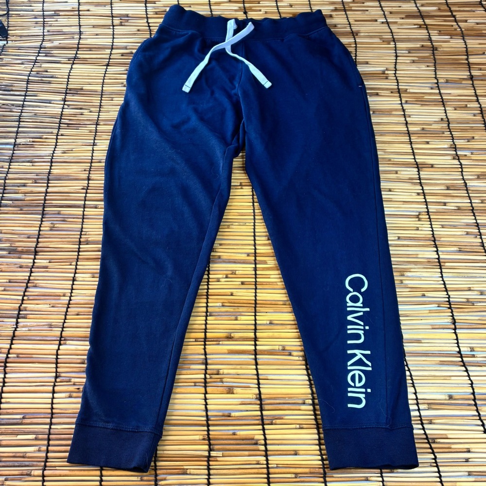 Calvin Klein Sleepwear Navy Blue Logo Joggers‎ Sweatpants Small